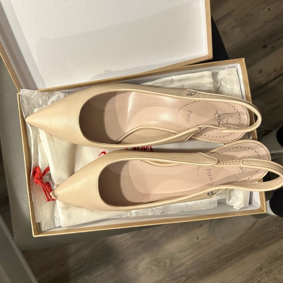 Christian Louboutin Sporty Kate sling back kitten heels - Picture 3 of 6